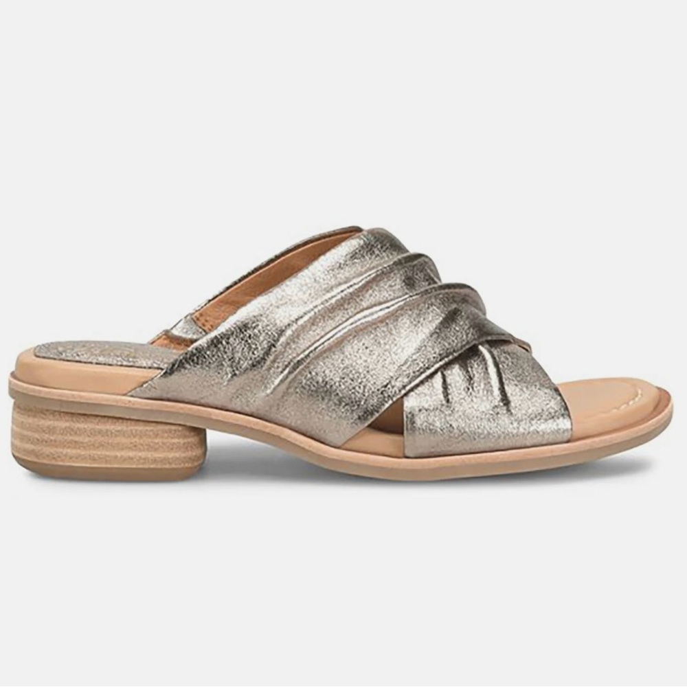 Söfft Fallon Slide Sandals in Bronze - Picture 10 of 15